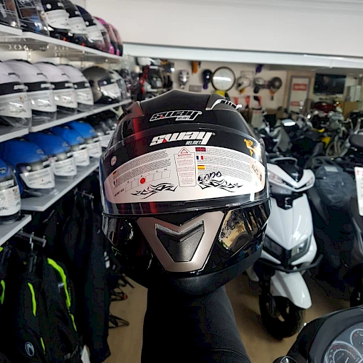 SWAY HELMET TAM KAPALI KASK ( SİYAH)