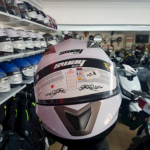 SWAY HELMET TAM KAPALI KASK ( BEYAZ)